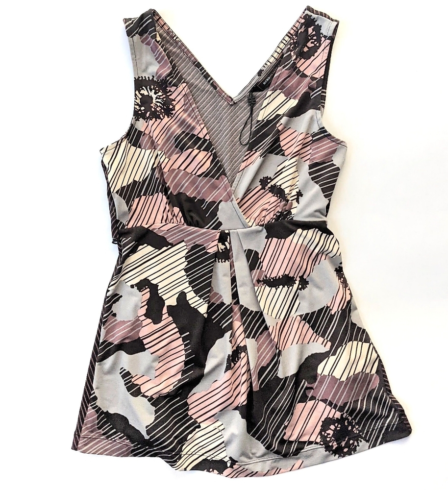 BCBGMaxAzria • NWOT V-Neck Tie Blouse